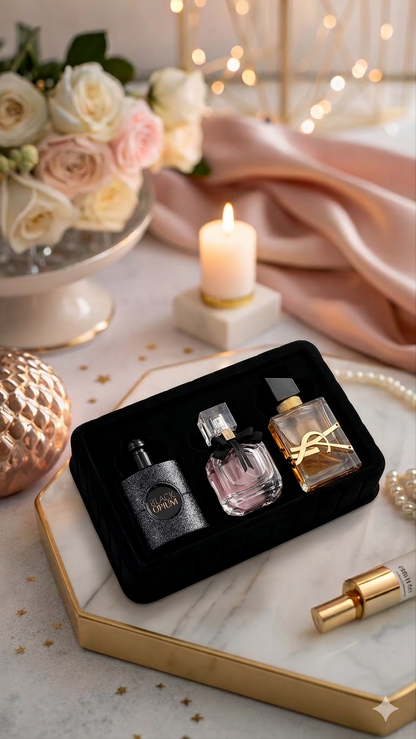 Set Perfumes : Mon Paris, Libre & Black Opium